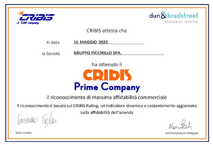 Certificato CRIBIS
